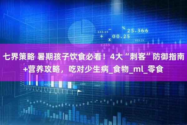 七界策略 暑期孩子饮食必看！4大“刺客”防御指南+营养攻略，吃对少生病_食物_ml_零食