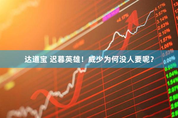 达道宝 迟暮英雄！威少为何没人要呢？